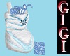 Xmas stocking blue