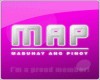 MAP Group Sticker Purple