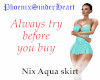 Nix Aqua skirt