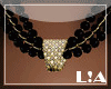 L!A pearl necklace gld