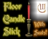 Floor Candle Stick Red