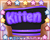 Black/Purple Kitten Top