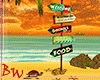 |BW| Beach Signage