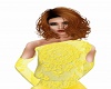 YELLOW LACE ONE SHOULDER