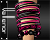-V-Pink Bracelets set