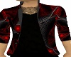 Red Abstract Blazer
