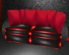 Couch BLACK end red