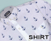 Shirt, white, printed