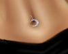 Cresent Moon belly ring