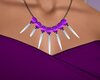 purple silver necklace
