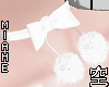 🎄 Choker Bow White