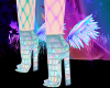 Holographic Angel Boots