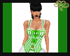 Green Candycane Corset
