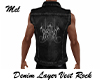Denim Layer Vest Rock
