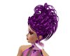 Purple Scrunge Updo Hair