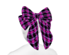 Pink Tartan Latex Bow