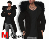 Long Fur Jacket Black