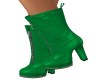 GREEN LEATHER BOOTS