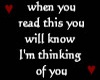thinking of you