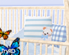 🦋 Baby crib blue