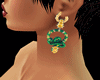 IG/ Snake Green Earrings