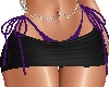 deep purple mini skirt