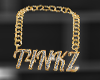 Gold T4NKZ chain