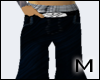 M pants with belt buckle