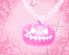 pink pumpkin necklace