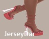 String Heels Coral Berry