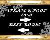 Steam Spa & Rest Rm Sign
