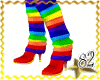 *82 Rainbow Cosplay Boot