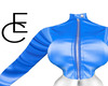 +AB Blue Leather Jacket