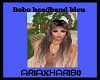 Boho headband bleu/vert