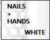 Nails + Hands White Dia