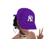 purple NY cap