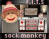 sock monkey dresser