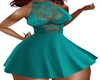 Teal Front Lace Mini