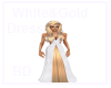 [BD] White&Gold Dress