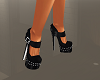 black stud heels