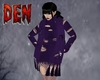 Gothic Torn Scarf Purple