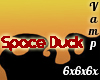 Red Space Duck Sign
