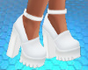 White platform shoes