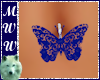 Dk Blu Butterfly Ring
