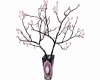 branch in vase pink