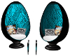 Tree of Life Teal Egg Ch