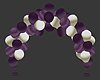 Purple/White Ballon arch