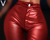 V. Leather Pants Red