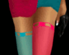DD Pink & Teal Stockings
