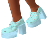 Blue Polka Dot Loafers